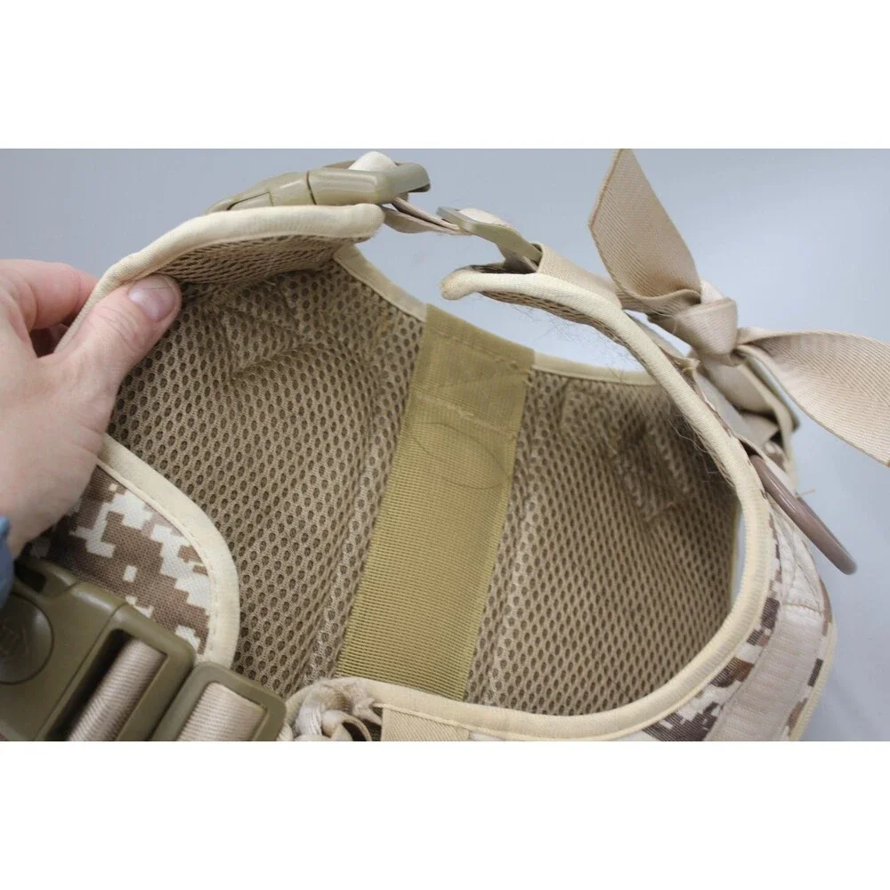 Military Tactical Dog Harness Digital Camo Desert Size Large (Look/READ Descrip)